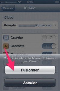 Fusionner des contacts