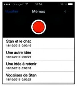 écouter un memo vocal