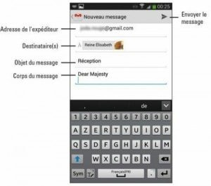 Écrire un nouvel e-mail