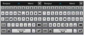 deux claviers pour les caractères speciaux