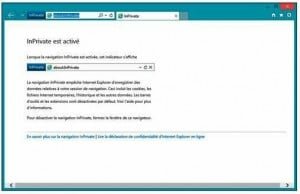 inPrivate est activé sur le Bureau