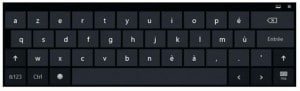 Le clavier tactile alphabétique