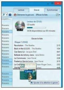 L’album contenant les morceaux sélectionnés à été ajouté dans le Lecteur Windows Media L’album contenant les morceaux sélectionnés à été ajouté dans le Lecteur Windows Media