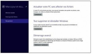 Les outils de dépannage de Windows 8.1