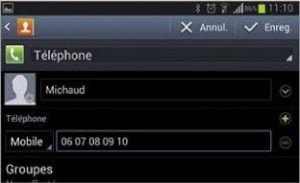Ajouter un contact à votre carnet d'adresses