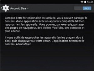 Activez Android Beam