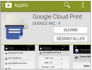 Installer Google cloud Print