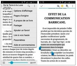 Lire un livre électronique dans Play Livres