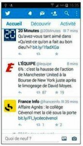 L’application Twitter