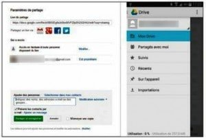 Partager des fichiers avec Google Drive