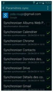 Synchroniser ses données avec son compte Gmail