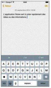 L’application Notes