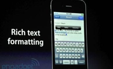 Mettre en forme un texte avec iphone 6