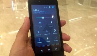 La barre de réglages rapides du Samsung Galaxy Note 4