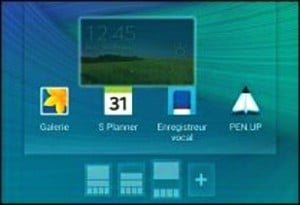 Maintenez une pression longue sur le widget pour l’installer directement sur le bureau