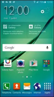 Le bureau du Galaxy s6