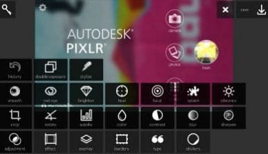 Autodesk Pixlr pour Android
