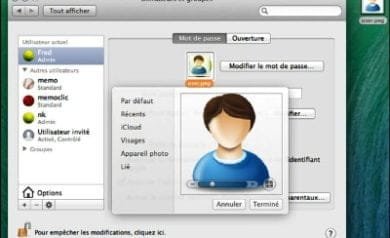 Image compte utilisateur Apple
