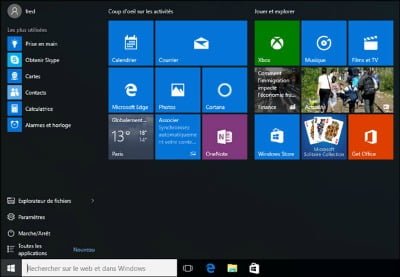 Personnaliser le menu Démarrer de Windows 10