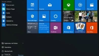Personnaliser le menu Démarrer de Windows 10