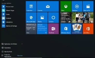 Personnaliser le menu Démarrer de Windows 10