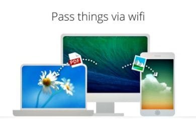 Filedrop transfert de données avec le wifi