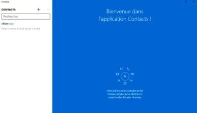 L'application Contacts de Windows 10