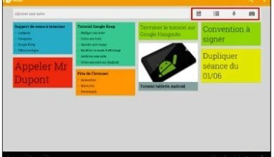 Prendre des notes avec Google Keep