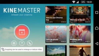 Image à la une pour l'article sur l'appli Kinemaster