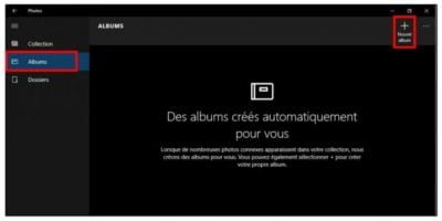 Créer-un-album photos windows 10