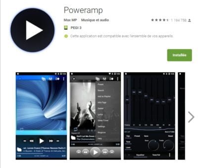 Application PowerAmp